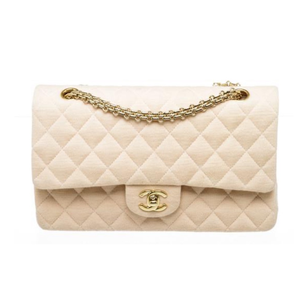 Chanel jersey knit medium flap bag